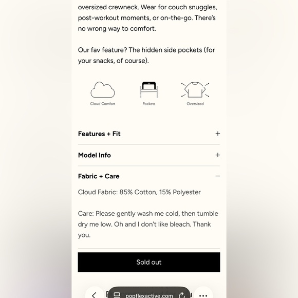 Popflex Black Crewneck Sweater - Picture 11 of 12